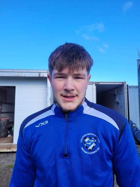 Rhys Lewis - played well on debut for Fishguard